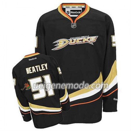 Reebok Herren Eishockey Anaheim Ducks Trikot Dany Heatley #51 Heim Schwarz