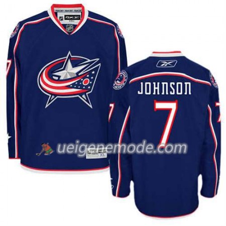 Reebok Herren Eishockey Columbus Blue Jackets Trikot Jack Johnson #7 Heim Blau