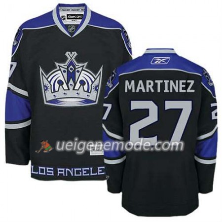 Reebok Dame Eishockey Los Angeles Kings Trikot Alec Martinez #27 Premier Ausweich Schwarz