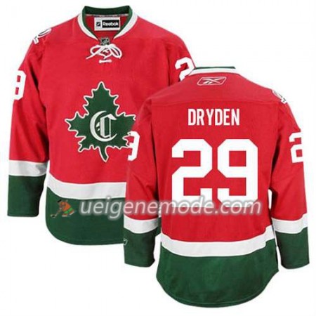 Reebok Herren Eishockey Montreal Canadiens Trikot Ken Dryden #29 Ausweich Nue Rot