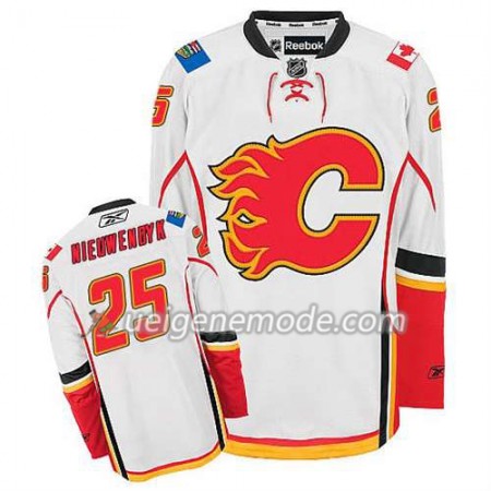 Reebok Herren Eishockey Calgary Flames Trikot Joe Nieuwendyk #25 Auswärts Weiß