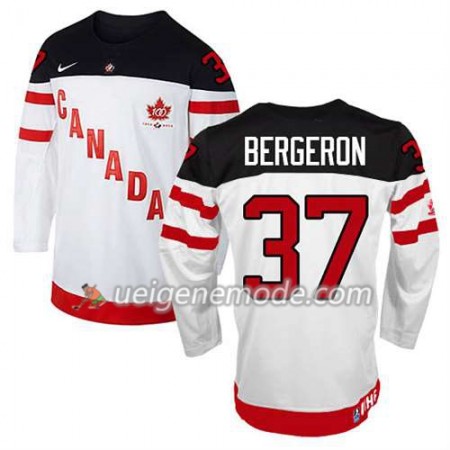 Reebok Herren Eishockey Olympic-Canada Team Trikot Patrice Bergeron #37 100th Anniversary Weiß