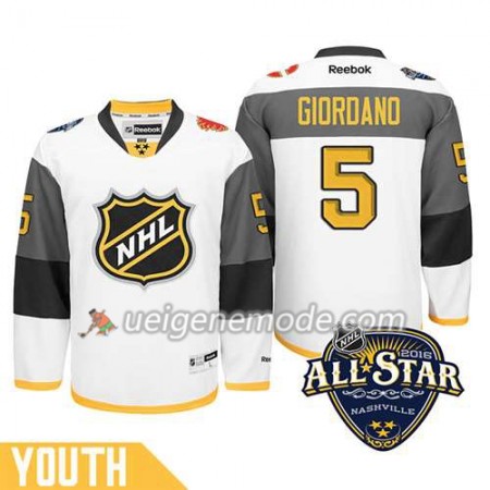 Kinder 2016 All Star Eishockey Premier-Calgary Flames Trikot Mark Giordano #5 Weiß