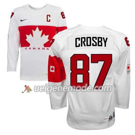 Reebok Dame Eishockey Olympic-Canada Team Trikot Sidney Crosby #87 Heim Weiß