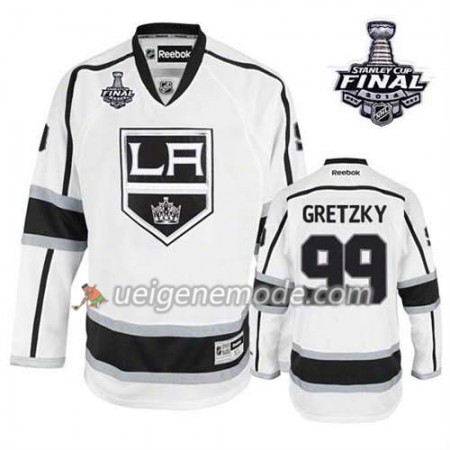 Reebok Herren Eishockey Los Angeles Kings Trikot Wayne Gretzky #99 Auswärts Weiß 2014 Stanley Cup