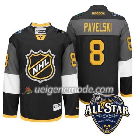 2016 All Star Eishockey Premier-San Jose Sharks Trikot Joe Pavelski #8 Schwarz