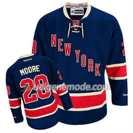 Reebok Herren Eishockey New York Rangers Trikot Dominic Moore #28 Ausweich Blau