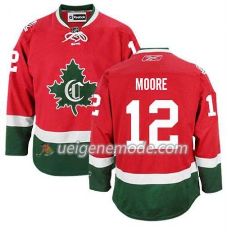 Reebok Herren Eishockey Montreal Canadiens Trikot Dickie Moore #12 Ausweich Nue Rot