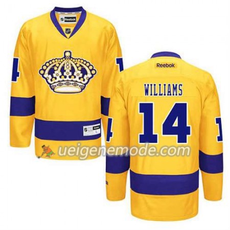 Reebok Herren Eishockey Los Angeles Kings Trikot Justin Williams #14 Ausweich Gold