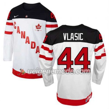 Kinder Eishockey Olympic-Canada Team Trikot Marc-Edouard Vlasic #44 100th Anniversary Weiß