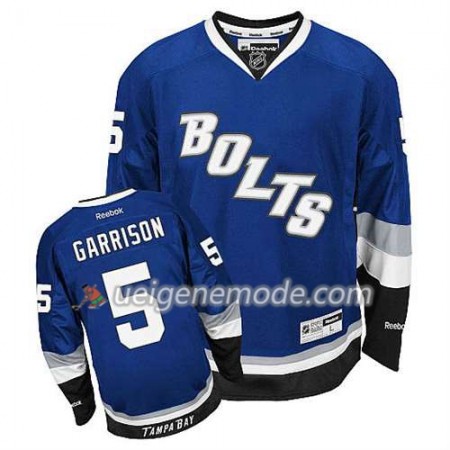 Reebok Herren Eishockey Tampa Bay Lightning Trikot Jason Garrison #5 Ausweich Bleu