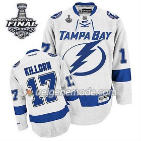 Reebok Herren Eishockey Tampa Bay Lightning Trikot Alex Killorn #17 Auswärts Weiß 2015 Stanley Cup