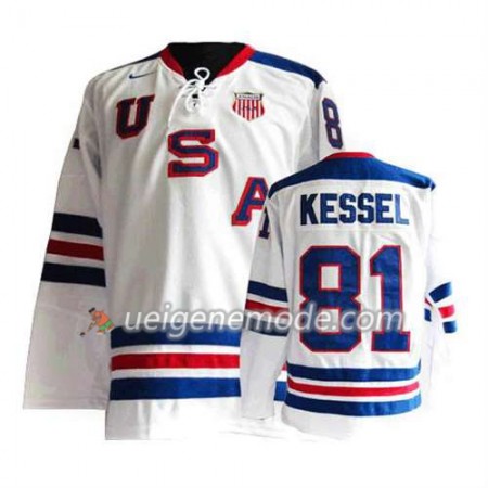 Reebok Herren Eishockey Premier Olympic-USA Team Trikot Phil Kessel #81 Weiß