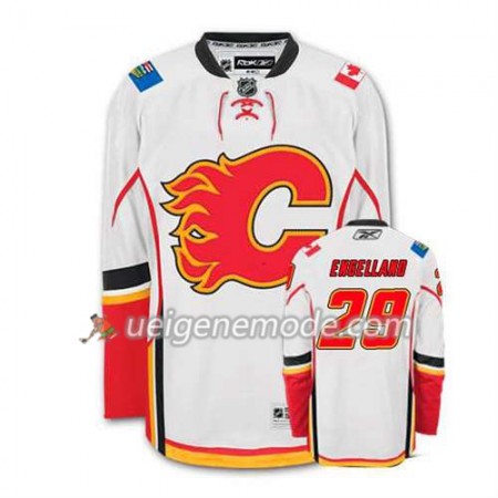 Reebok Herren Eishockey Calgary Flames Trikot Deryk Engelland #29 Auswärts Weiß