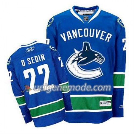Reebok Herren Eishockey Vancouver Canucks Trikot Daniel Sedin #22 Heim Blau
