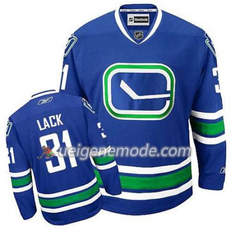 Reebok Herren Eishockey Vancouver Canucks Trikot Eddie Lack #31 Ausweich Blau