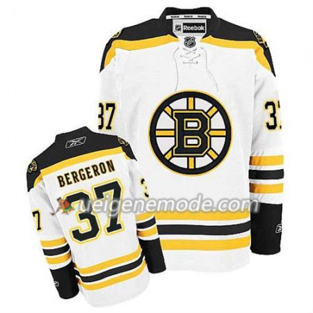 Reebok Herren Eishockey Boston Bruins Trikot Patrice Bergeron #37 Auswärts Weiß