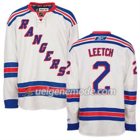 Reebok Herren Eishockey New York Rangers Trikot Brian Leetch #2 Auswärts Weiß