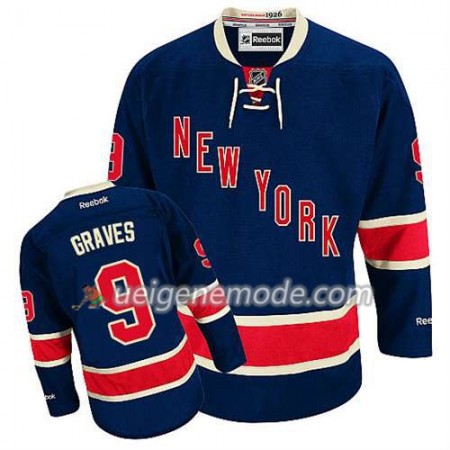 Reebok Herren Eishockey New York Rangers Trikot Adam Graves #9 Ausweich Blau