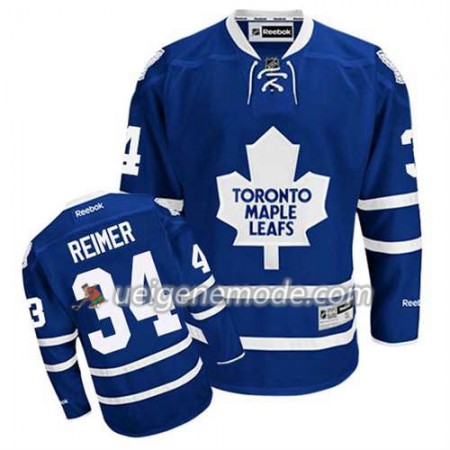 Reebok Herren Eishockey Toronto Maple Leafs Trikot James Reimer #34 Heim Blau