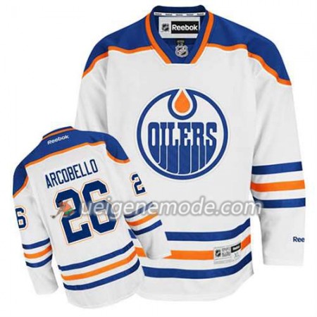 Reebok Herren Eishockey Edmonton Oilers Trikot Mark Arcobello #26 Auswärts Weiß