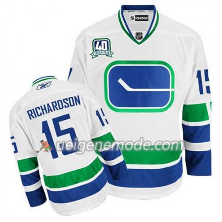 Reebok Herren Eishockey Vancouver Canucks Trikot Brad Richardson #15 Ausweich Weiß