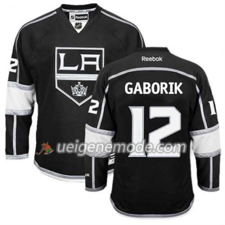 Reebok Herren Eishockey Los Angeles Kings Trikot Marian Gaborik #12 Heim Schwarz