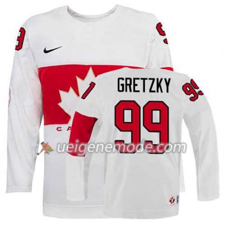 Kinder Eishockey Olympic-Canada Team Trikot Wayne Gretzky #99 Heim Weiß
