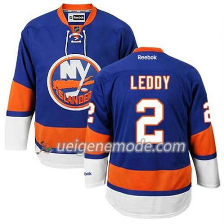Reebok Herren Eishockey New York Islanders Trikot Nick Leddy #2 Heim Blau