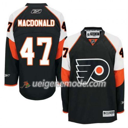 Reebok Herren Eishockey Philadelphia Flyers Trikot Andrew MacDonald #47 Ausweich Schwarz