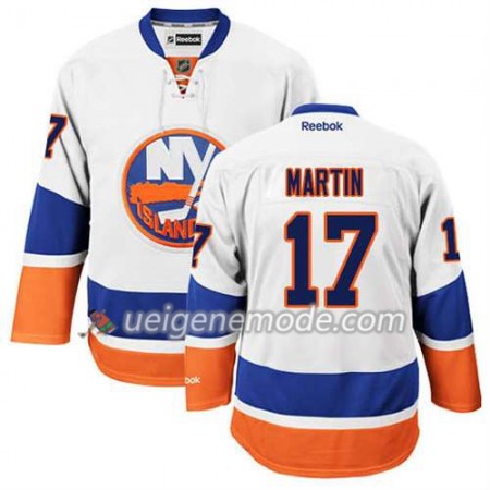 Reebok Herren Eishockey New York Islanders Trikot Matt Martin #17 Auswärts Weiß