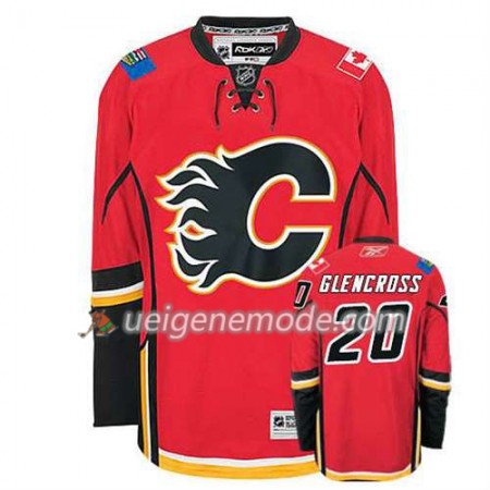 Reebok Herren Eishockey Calgary Flames Trikot Curtis Glencross #20 Heim Rot