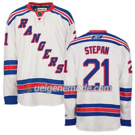 Reebok Herren Eishockey New York Rangers Trikot Derek Stepan #21 Auswärts Weiß
