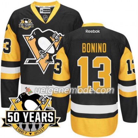 Reebok Eishockey Pittsburgh Penguins Trikot 2016 Stanley Cup Champions Nick Bonino #13 50th Anniversary