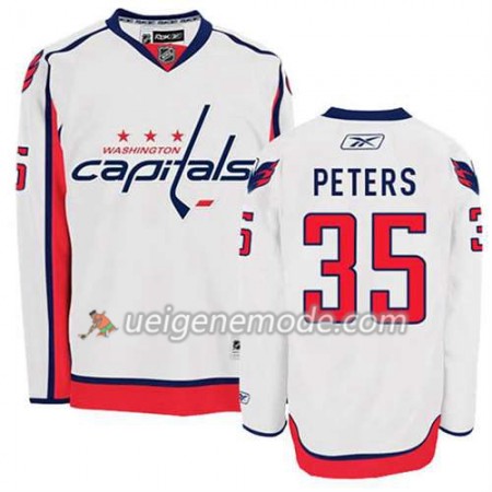 Reebok Herren Eishockey Washington Capitals Trikot Justin Peters #35 Auswärts Weiß