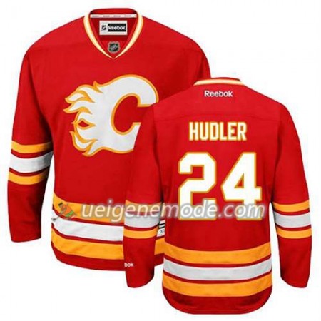 Reebok Herren Eishockey Calgary Flames Trikot Jiri Hudler #24 Ausweich Rot