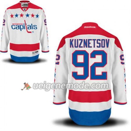Reebok Herren Eishockey Washington Capitals Trikot Evgeny Kuznetsov #92 Premier Ausweich Weiß