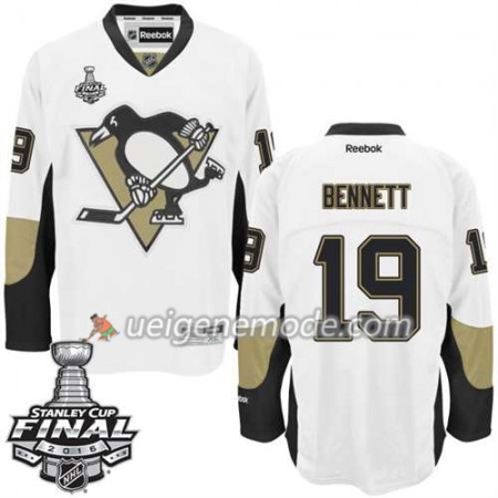 Reebok Eishockey Pittsburgh Penguins Trikot Beau Bennett #19 Weiß Auswärts 2016 Stanley Cup