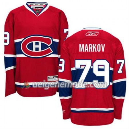 Reebok Herren Eishockey Montreal Canadiens Trikot Andrei Markov #79 Heim Rot