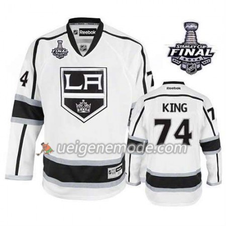 Reebok Herren Eishockey Los Angeles Kings Trikot Dwight King #74 Auswärts Weiß 2014 Stanley Cup