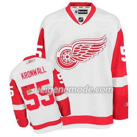 Reebok Herren Eishockey Detroit Red Wings Trikot Niklas Kronwall #55 Auswärts Weiß