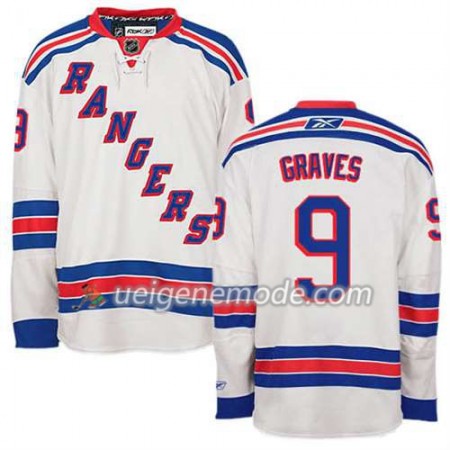 Reebok Herren Eishockey New York Rangers Trikot Adam Graves #9 Auswärts Weiß