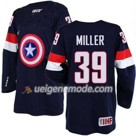 Reebok Herren Eishockey Premier Olympic-USA Team Trikot Ryan Miller #39 Blau