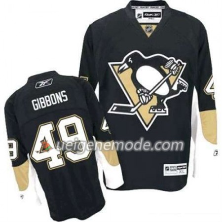 Reebok Herren Eishockey Pittsburgh Penguins Trikot Brian Gibbons 49 Schwarz Heim