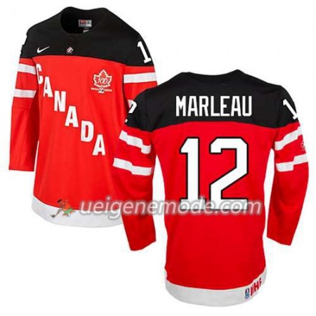 Reebok Herren Eishockey Olympic-Canada Team Trikot Patrick Marleau #12 100th Anniversary Rot