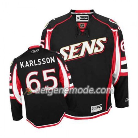 Reebok Herren Eishockey Ottawa Senators Trikot Erik Karlsson #65 Ausweich Schwarz