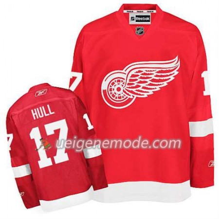 Reebok Herren Eishockey Detroit Red Wings Trikot Brett Hull #17 Heim Rot