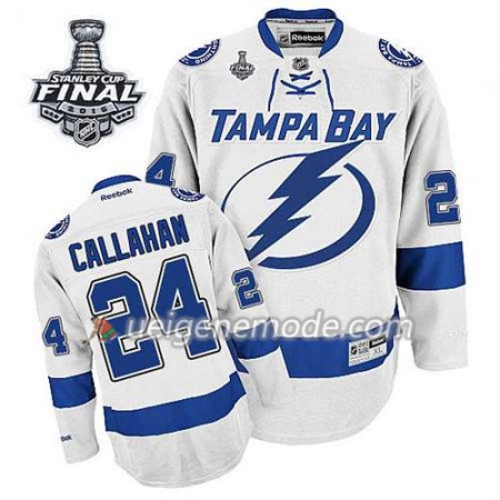 Kinder Eishockey Tampa Bay Lightning Trikot Ryan Callahan #24 Auswärts Weiß 2015 Stanley Cup