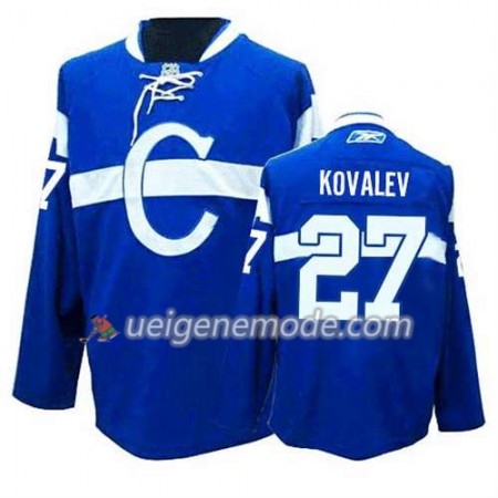 Reebok Herren Eishockey Montreal Canadiens Trikot Alexei Kovalev #27 Ausweich Bleu