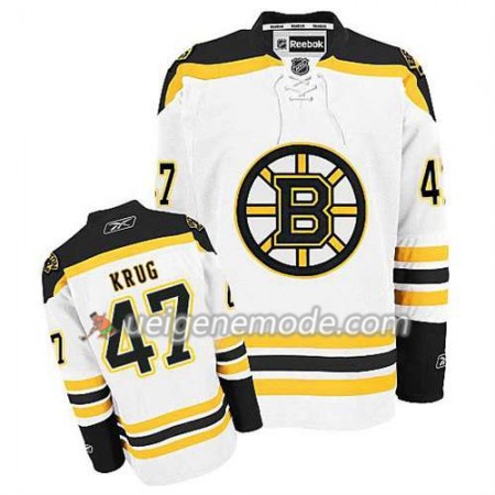 Reebok Herren Eishockey Boston Bruins Trikot Torey Krug #47 Auswärts Weiß